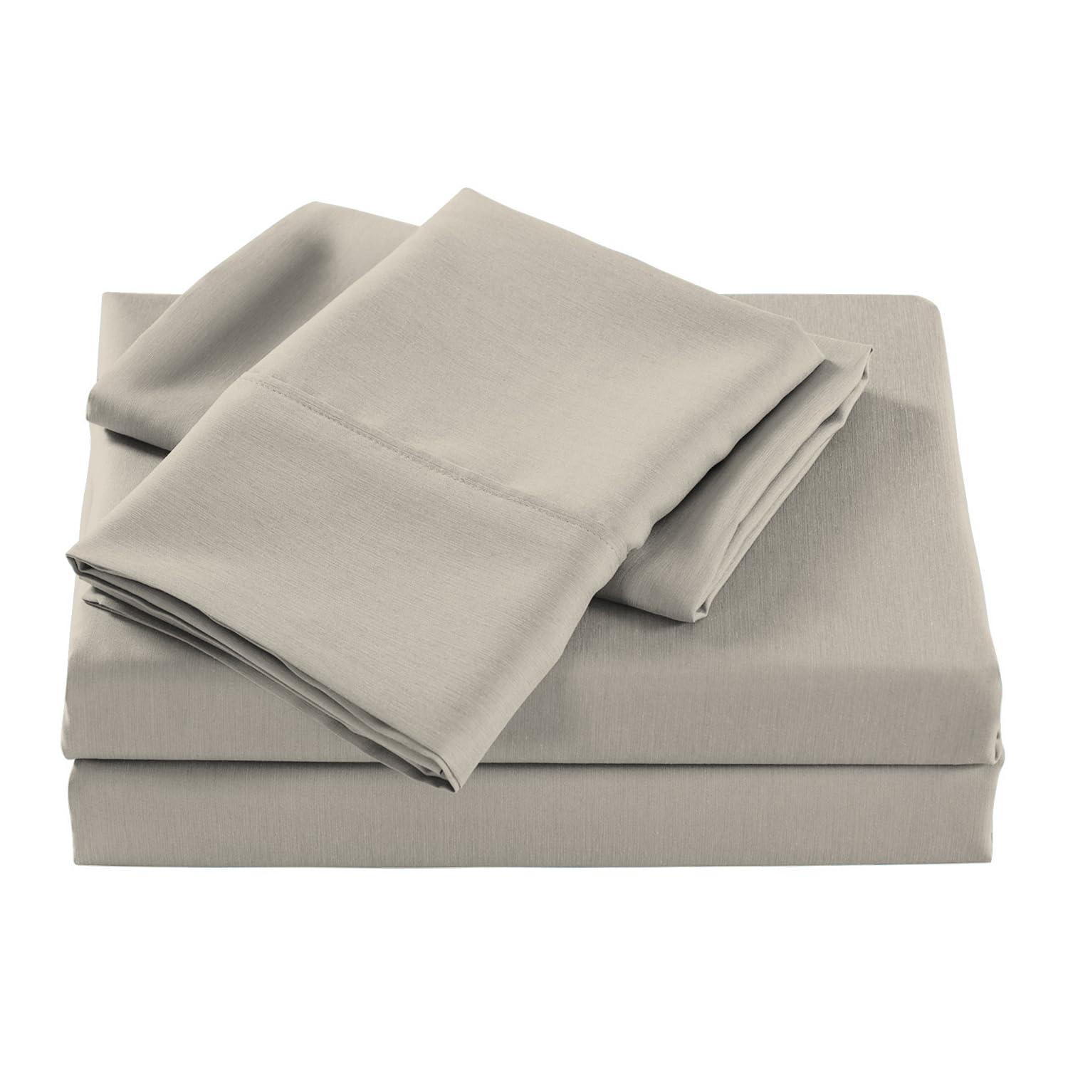 Full 1000 Thread Count Cotton Solid Sheet Set White - Aireolux