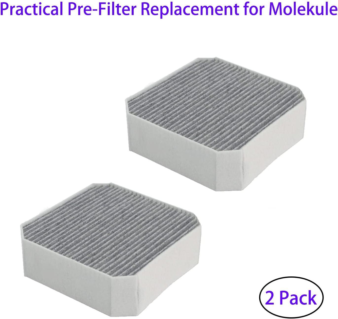 Filter-Monster – Replacement HEPA Filter with 2 Coconut Carbon Pre-Filters, Set of 3 – Compatible with Molekule PECO-Filter and Pre-Filter for Molekule Air Purifier