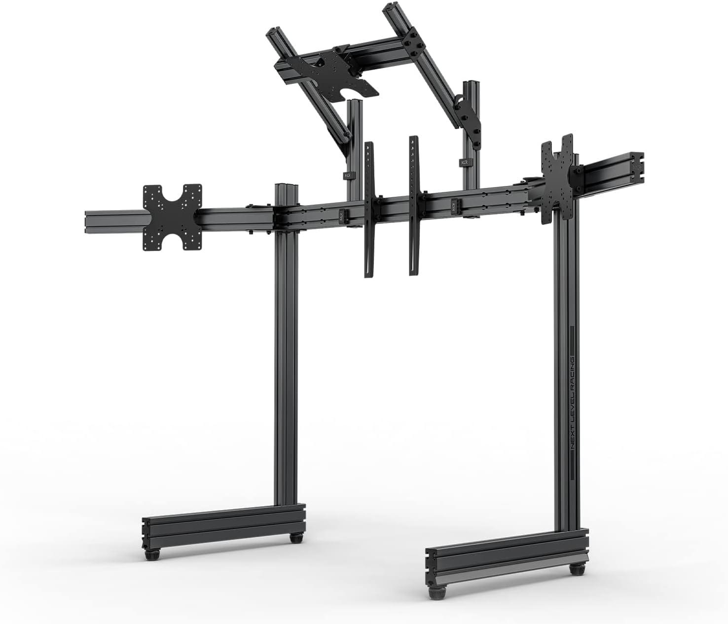 Next Level Racing ELITE Freestanding Quad Monitor Stand - Carbon Grey