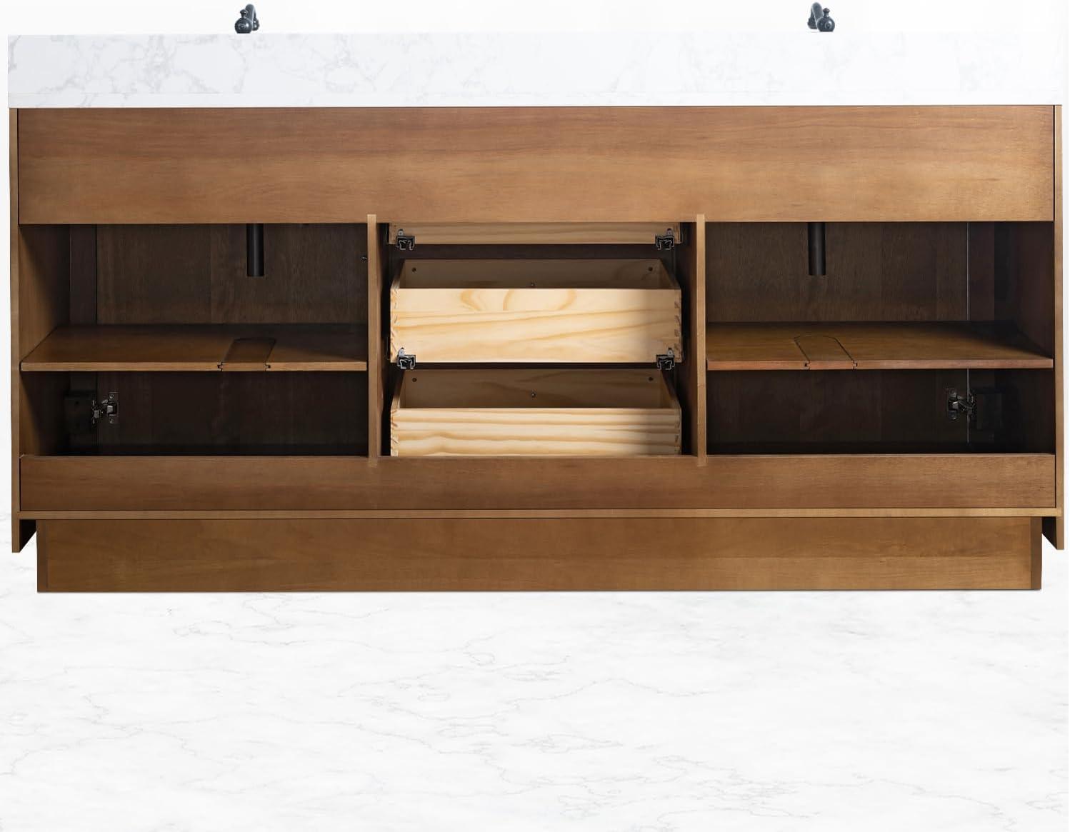 72" Free Standing Double Bathroom Vanity