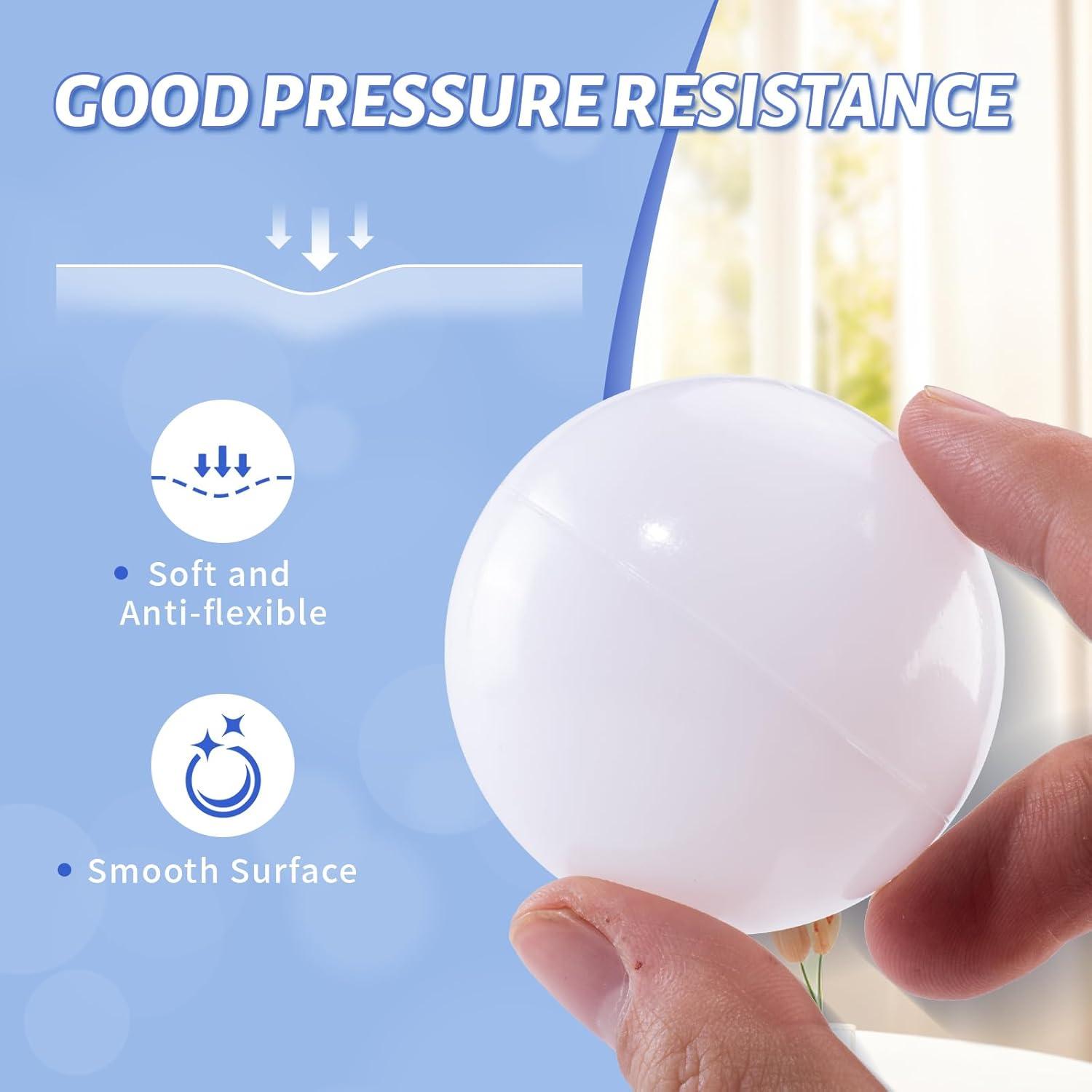 Anvazise 100Pcs Ball Pit Balls Thickened Eco-friendly Smooth Reusable Bite-resistant Hand-on Ability PE Material Macaron Color Pit Balls Kindergarten Toy