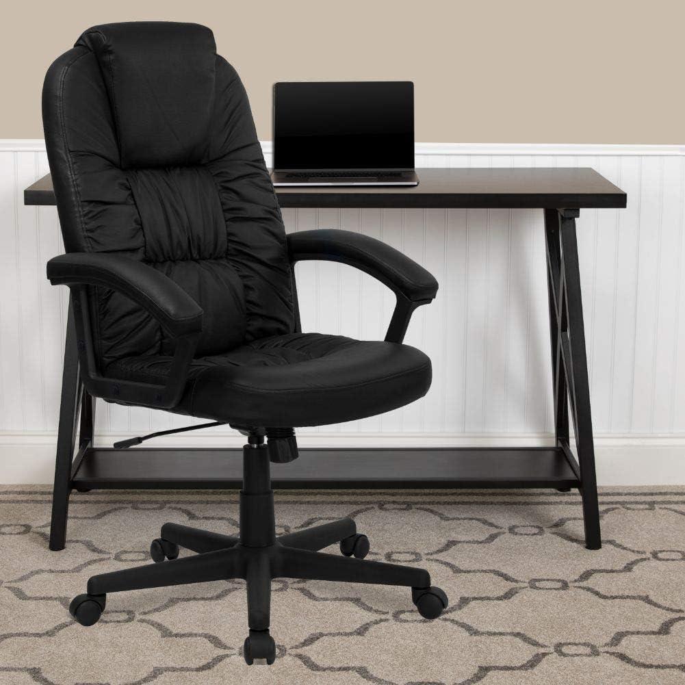 Hansel High Back Black LeatherSoft Executive Swivel Office Chair