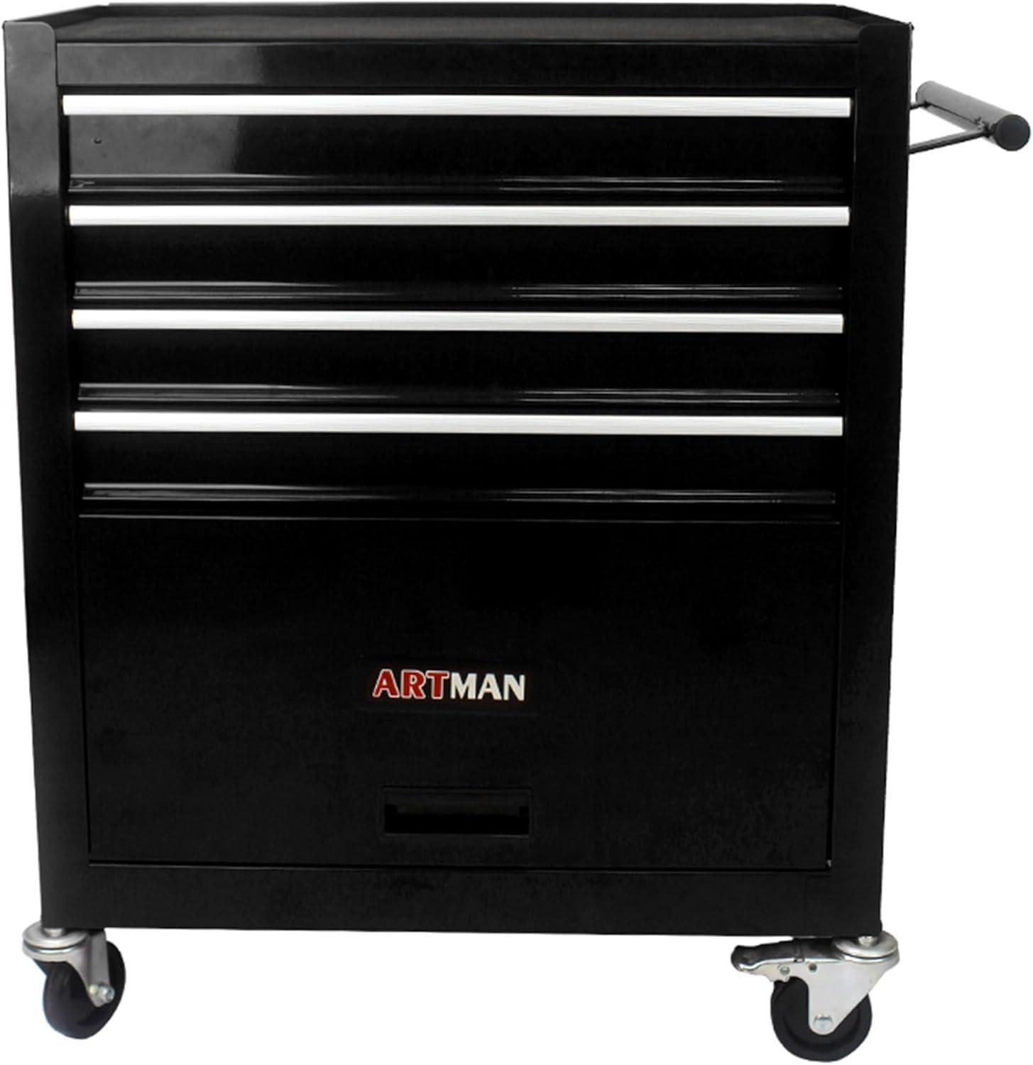 Yesurprise 12.99'' W 5 -Drawer Steel Job Site Storage with Wheels