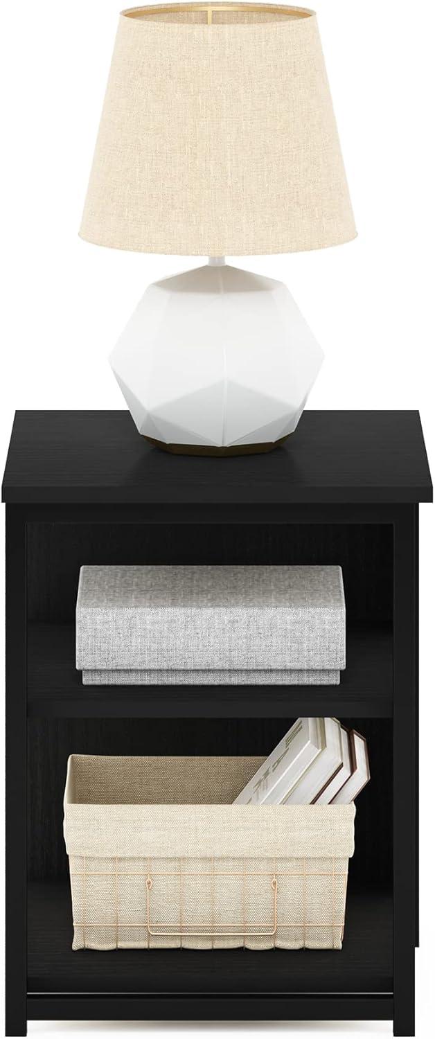 Furinno Camnus Modern Living End Table, Americano/Black