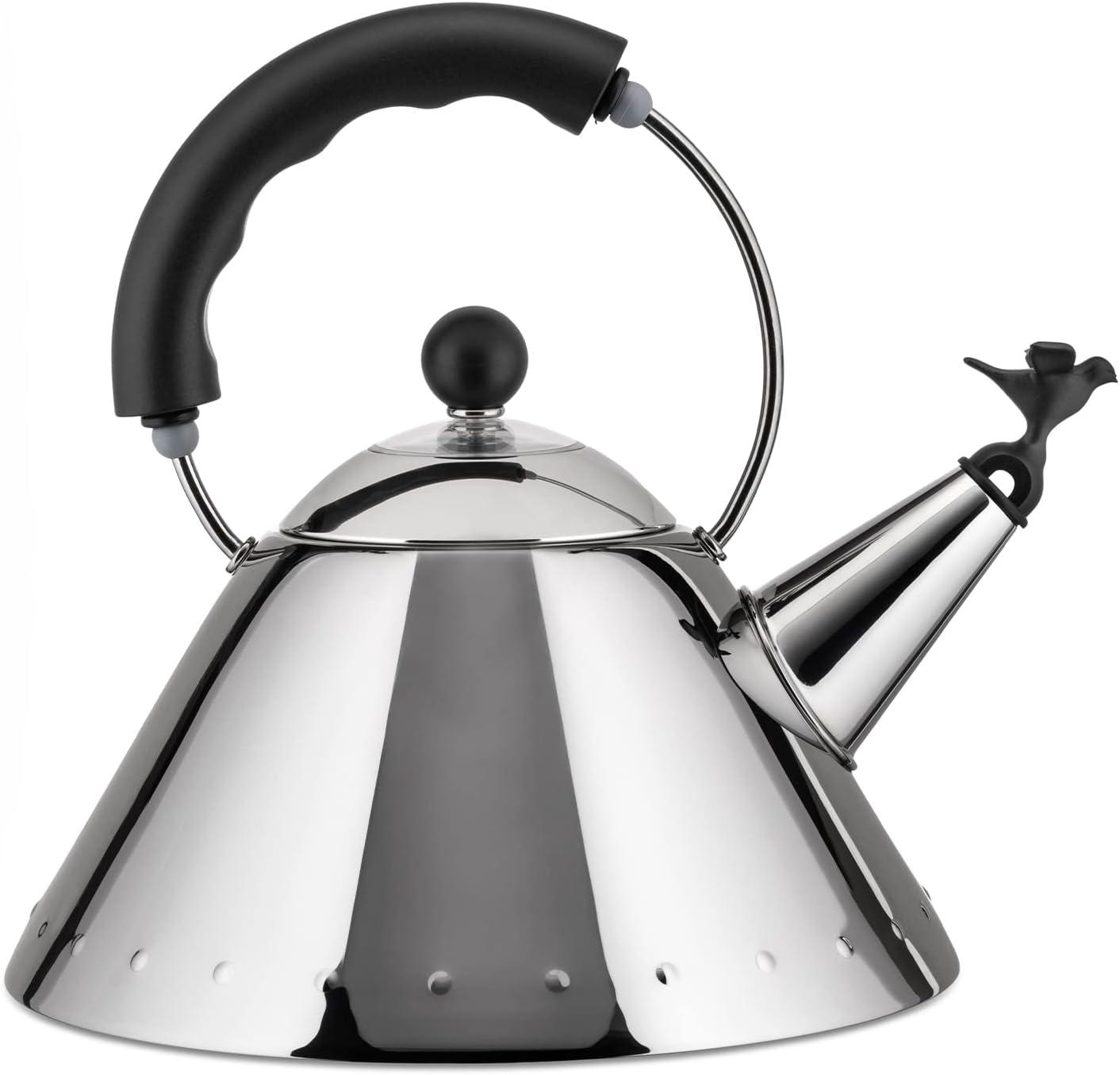 Alessi 9093B - Stainless Steel Kettle with Black Handle