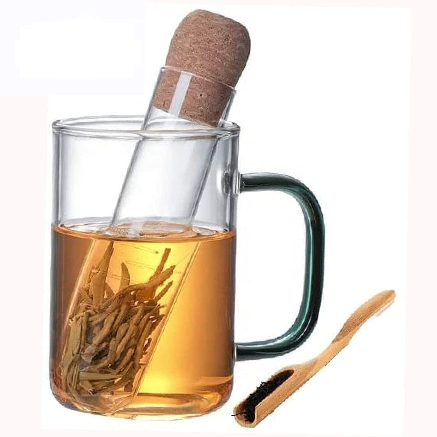 Glass Tea Infuser - Clear And Modern For All Type Of Tea Infusers For Loose Tea & Tea Flower, Tea Diffusers For Loose Tea