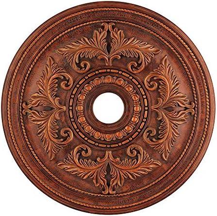 Crackled Greek Bronze 30.5" Acanthus Ceiling Medallion