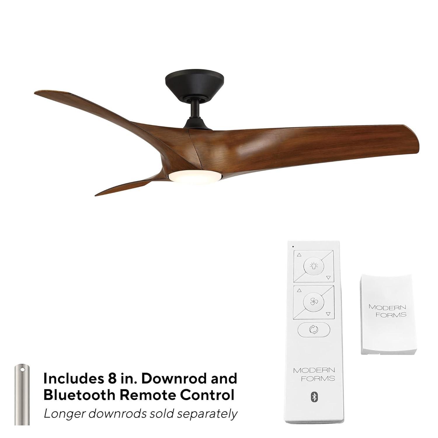 Zephyr 3 - Blade Outdoor/Indoor Smart Ceiling Fan with 2700K-3000K-4000K-5000K Selectable LED Light Kit and Remote Control Included