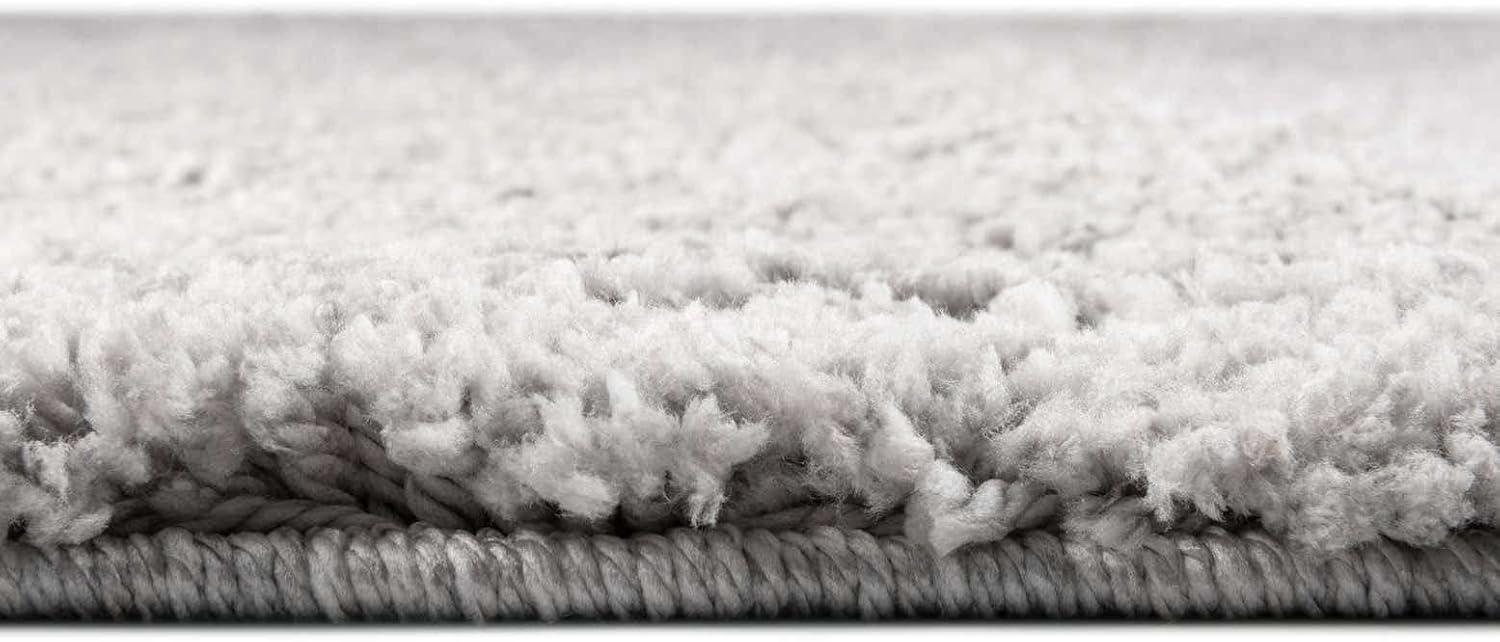 Jill Zarin Shaggy Chic Collection Area Rug - Shaggy (3' 3" x 5' 3" Rectangle Ash Gray)