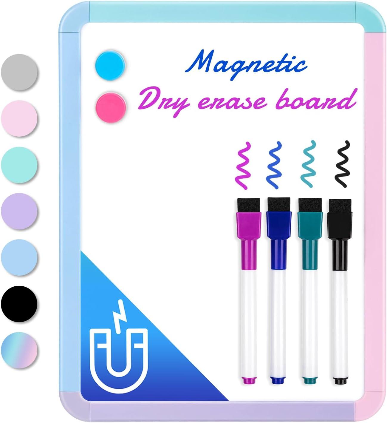 VUSIGN Small Dry Erase Whiteboard, 8.5 x 11 Inches White Board for Kids, Students, Fridge, Locker, Mini Dry Erase Board