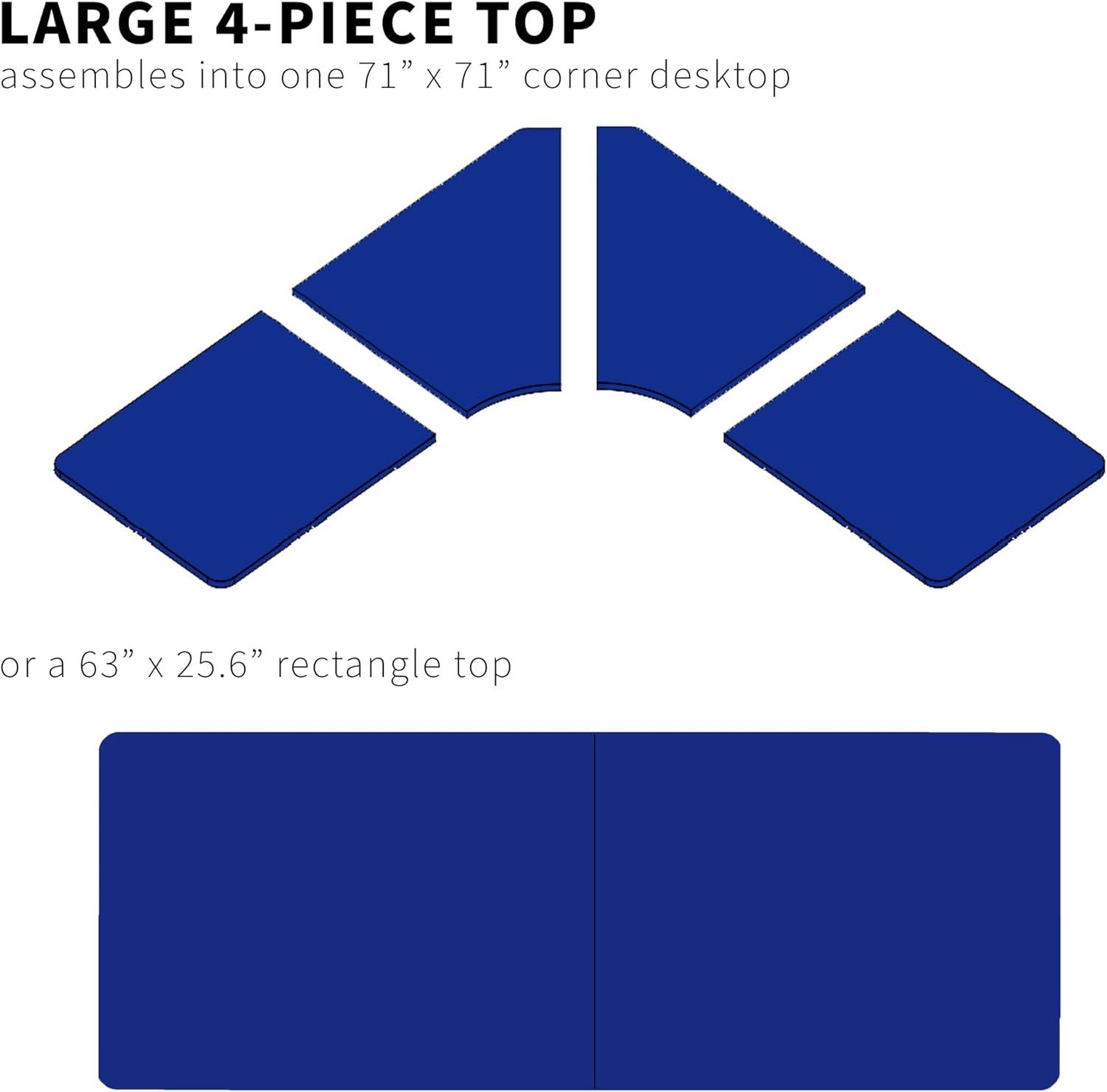 70.9'' H x 70.9'' W Desk Table Top