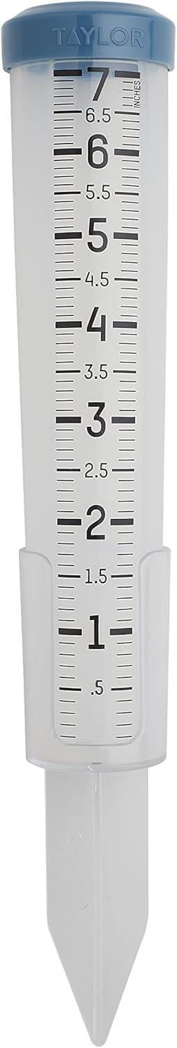 Taylor® Precision Products 7-In. Capacity Silicone Rain Gauge in Clear