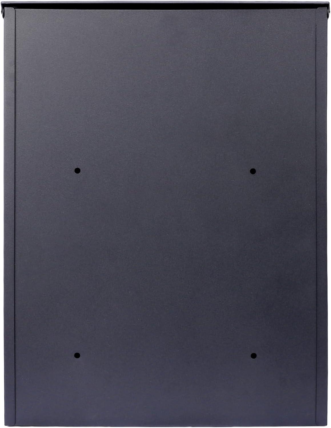 Extra Large Black Steel Lockable Package Delivery Box