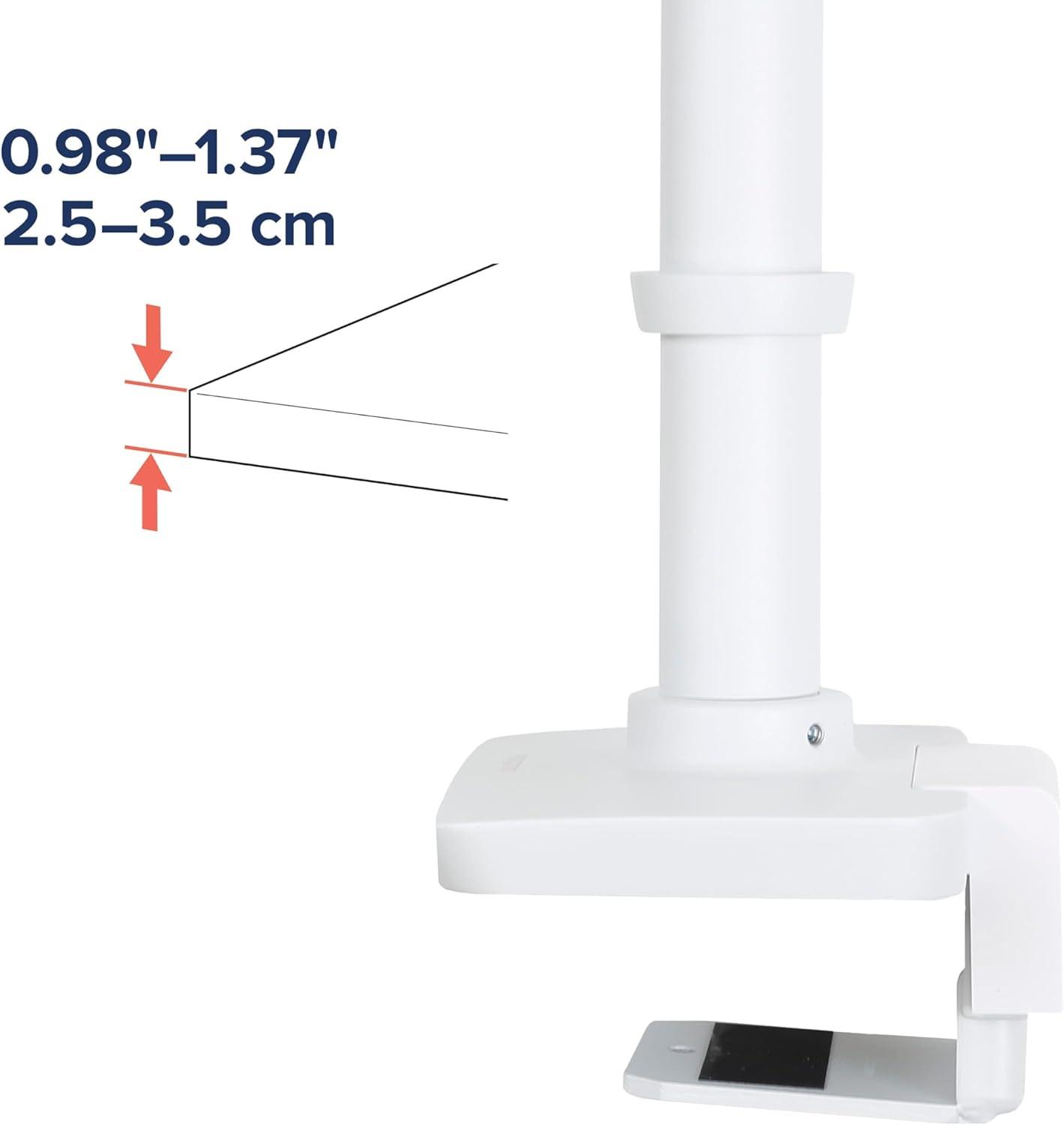 LX Desk Mount LCD Monitor Arm, White