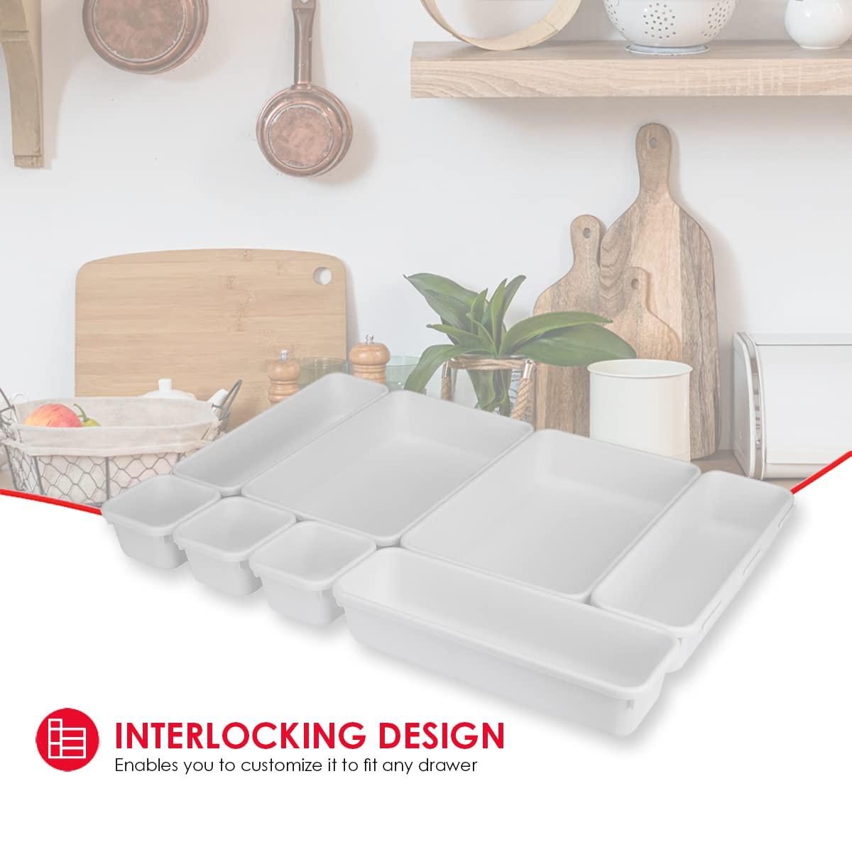 Rebrilliant Jabari 8 Piece Drawer Organizer Set