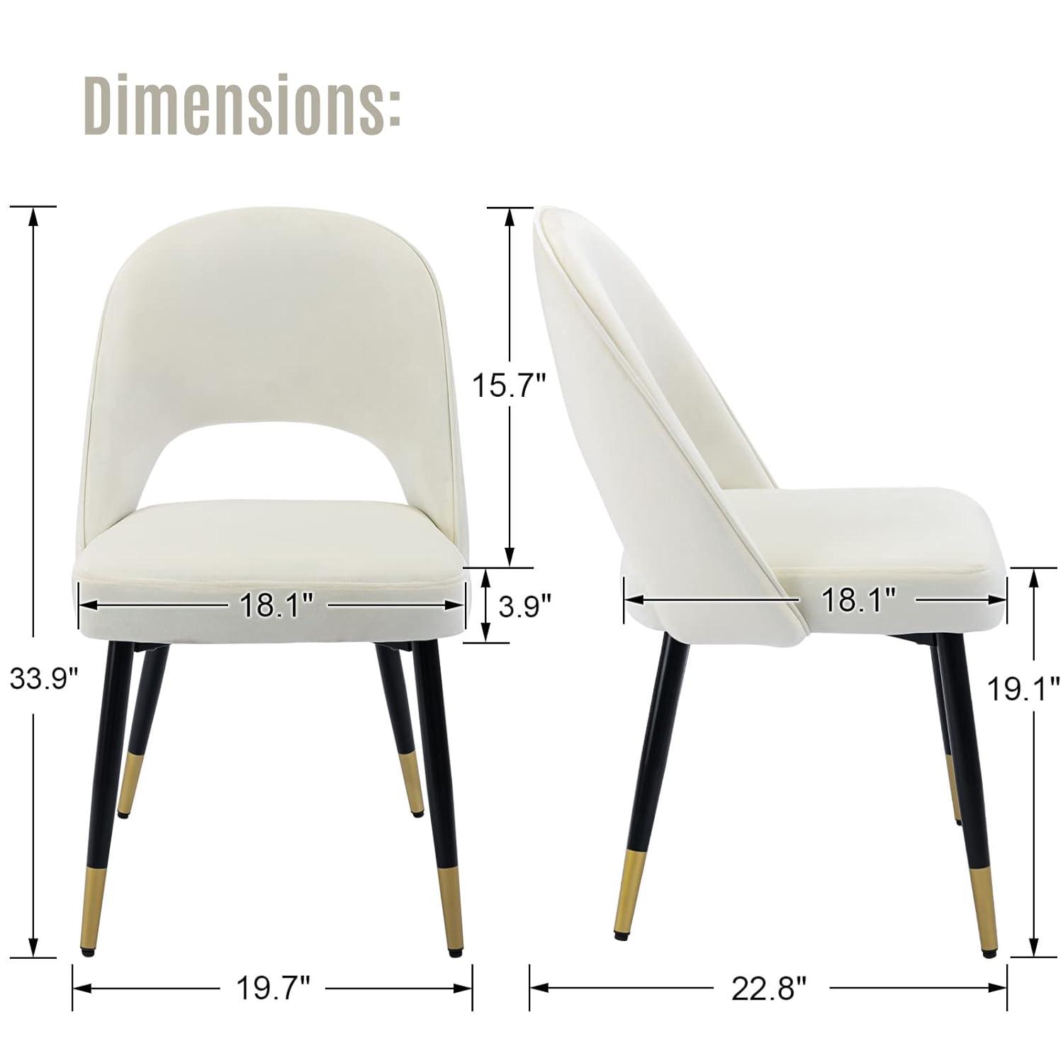 Mercer41 Volena 19.1'' H Velvet Upholstered Side Chair (Set of 2)