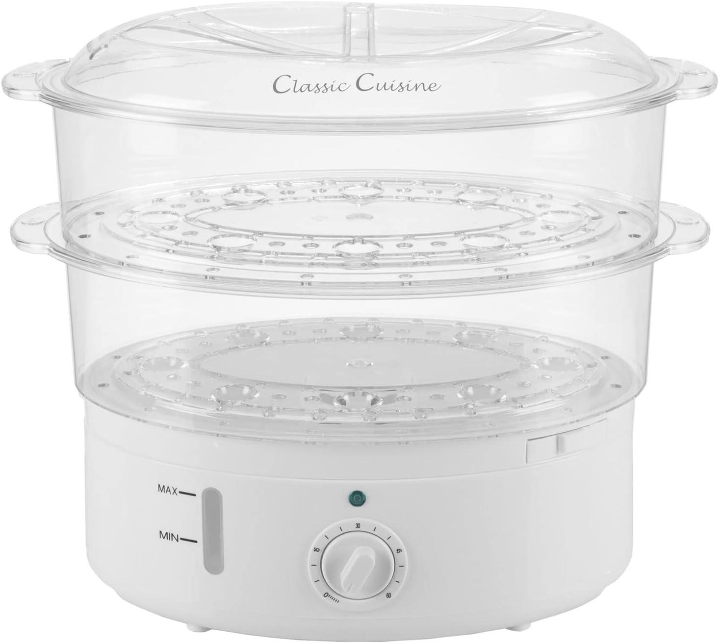 Vegetable Steamer Rice Cooker (White) by Classic Cuisine