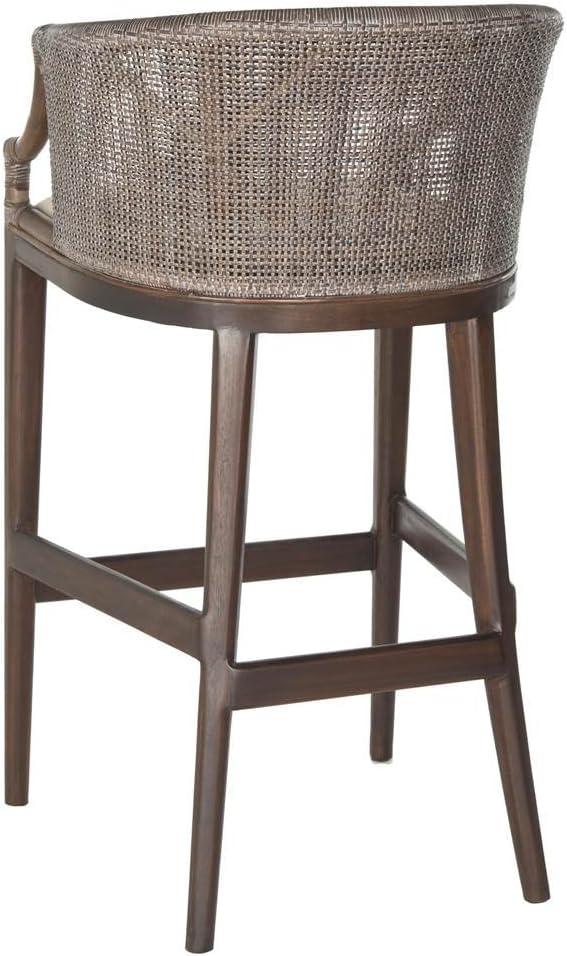 Brando Bar Stool - Brown/White - Safavieh