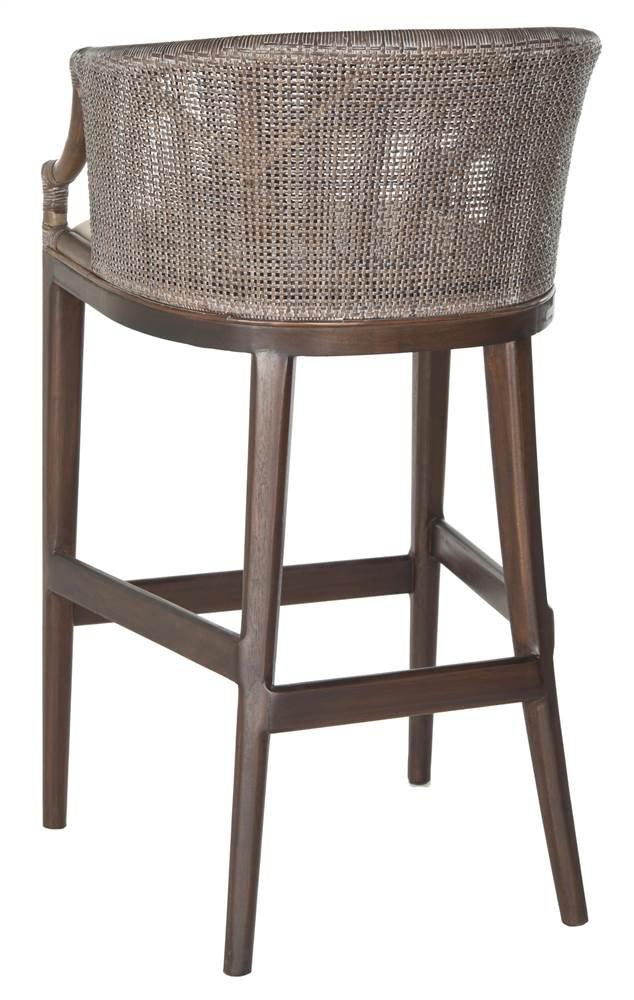 Brando Bar Stool - SEA4014 - Brown/White - Safavieh