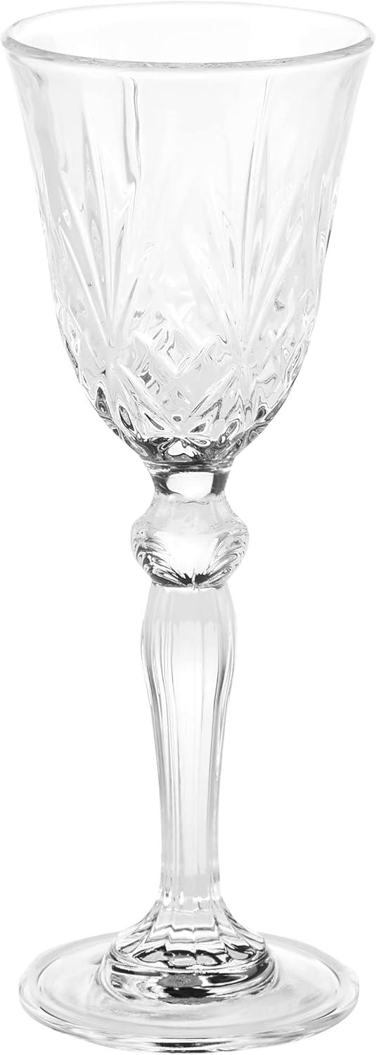 Lorren Home Trends Melodia Crystal Wine Glass set of 6