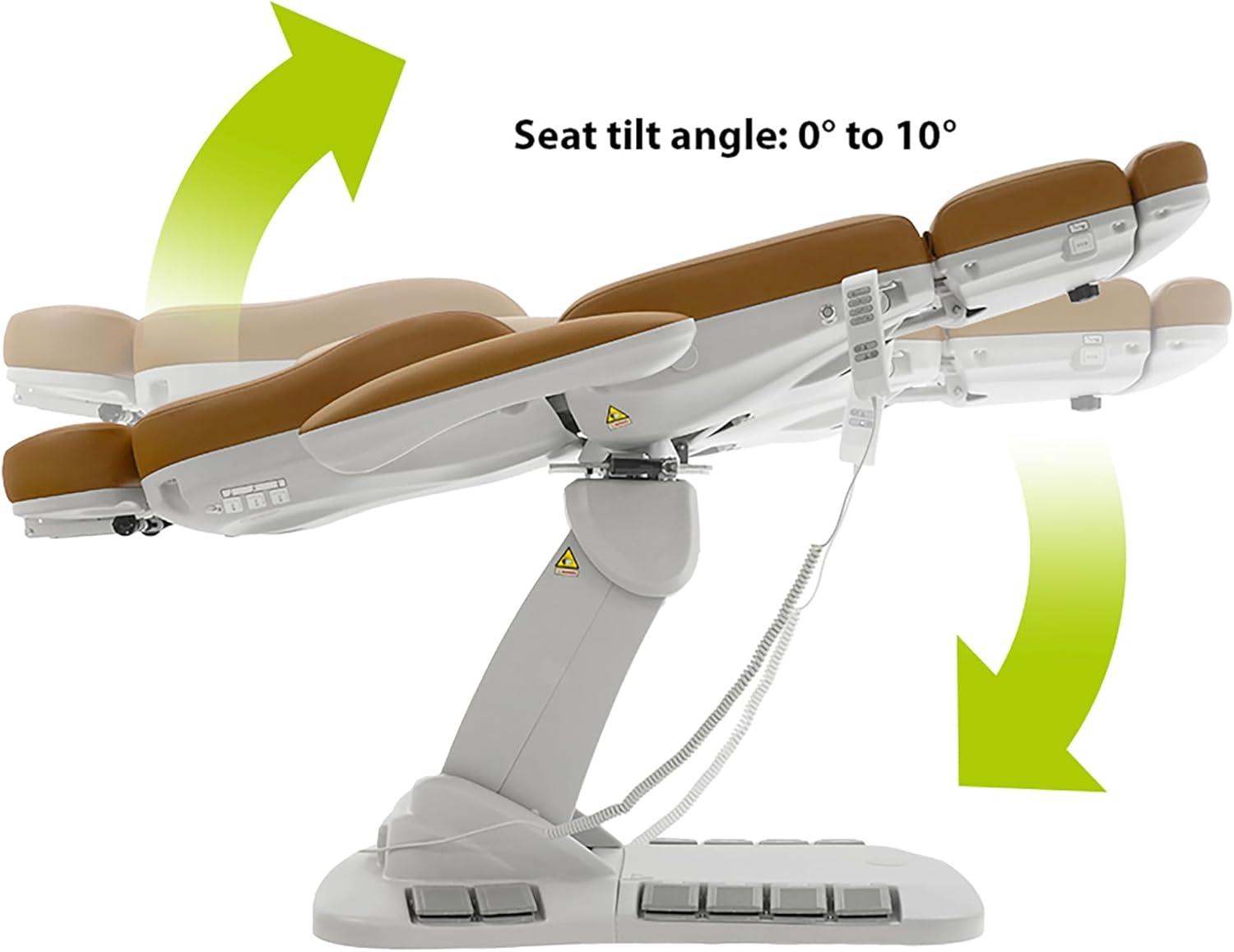 Palma Camel Orange Electric Medical Spa Treatment Chair