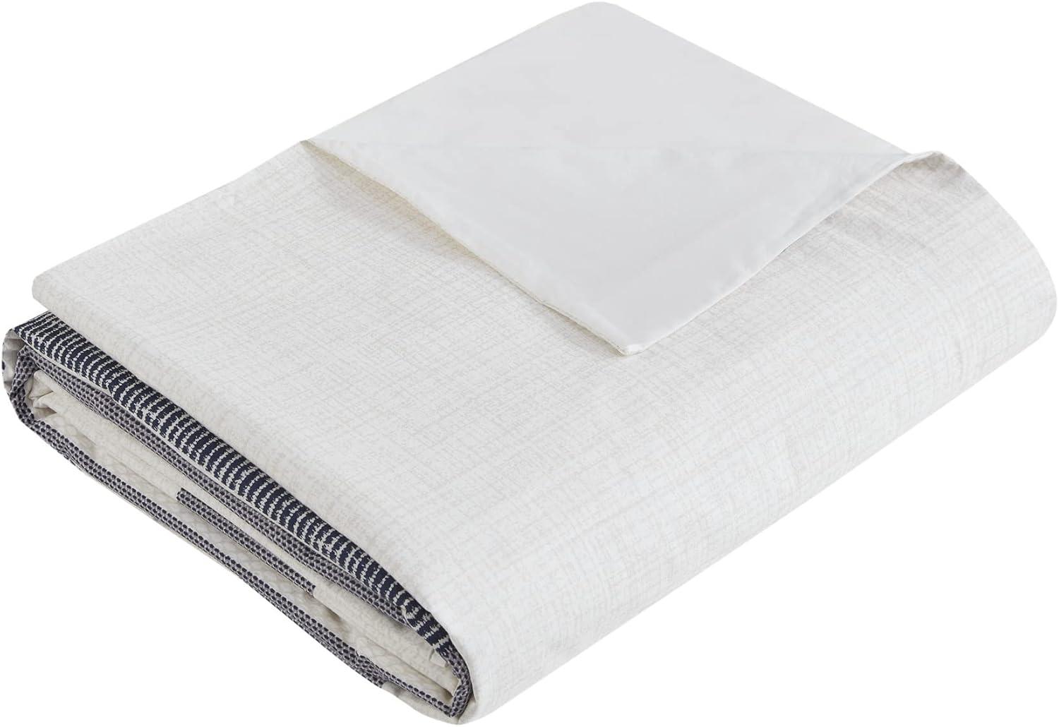 INK+IVY Serena Navy/Gray Standard Cotton 3 Piece Duvet Cover Set