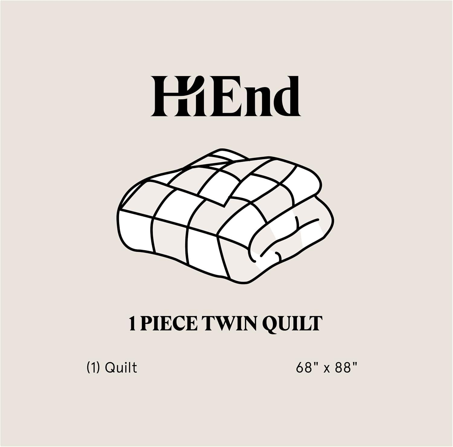 HiEnd Accents Stella Faux Silk Velvet Classic Chic Modern Rustic Romantic Western 1 Piece Quilt