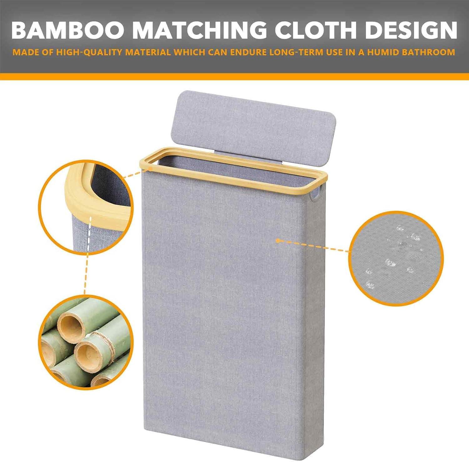 Extra Large Toilet Paper Storage With Lid, Holds Up To 24 Regular Rolls Or 18 Mega Rolls, Slim Basket Holder Bin Container For Bathroom Accessories Organizer