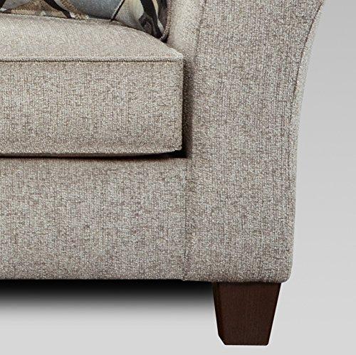 WANDINGT Modern Sofa Fabric Pillowback 2-Piece Living Room Set, Sofa And Loveseat