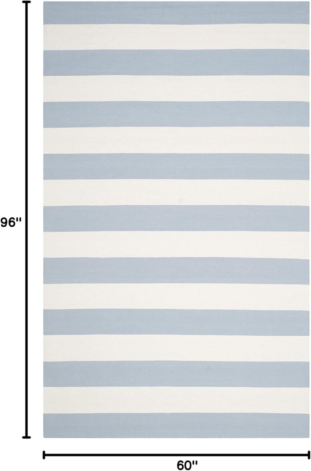 Montauk MTK712 Hand Woven Indoor Area Rug - Sky Blue/Ivory - 5'x8' - Safavieh