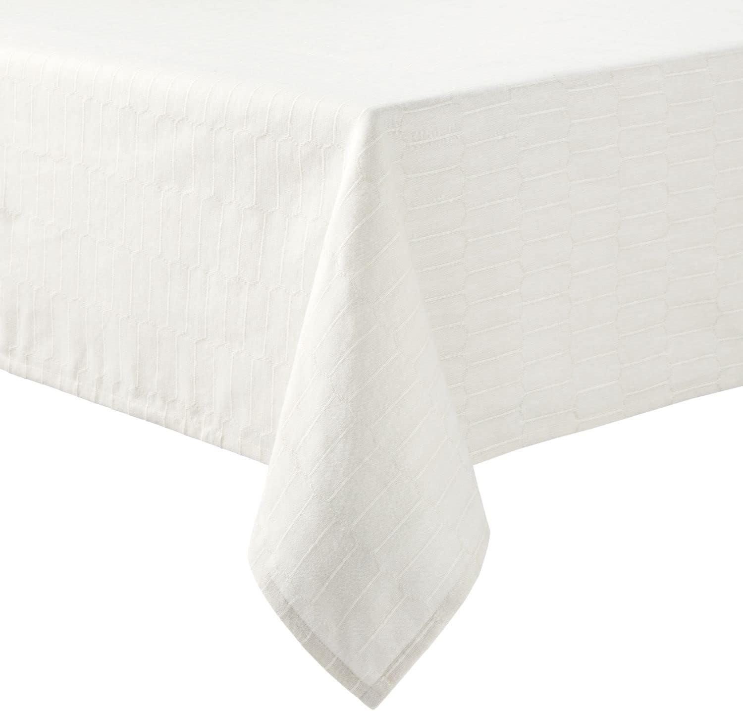 Martha Stewart Honeycomb Modern Farmhouse Tablecloth