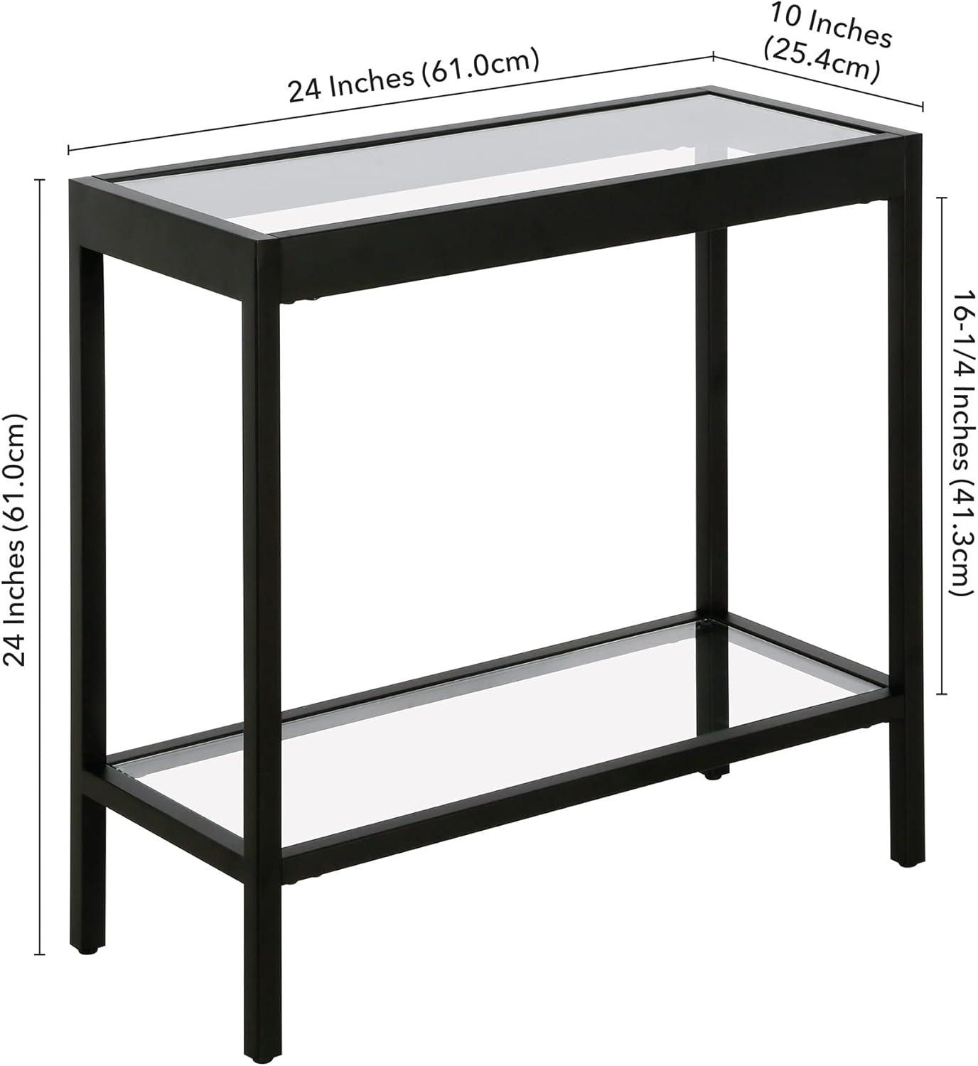 24 Inches Black Side Table - Henn&Hart