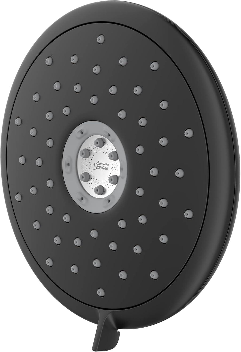 Matte Black 7-inch Adjustable 4-Function Wall Mounted Shower Head