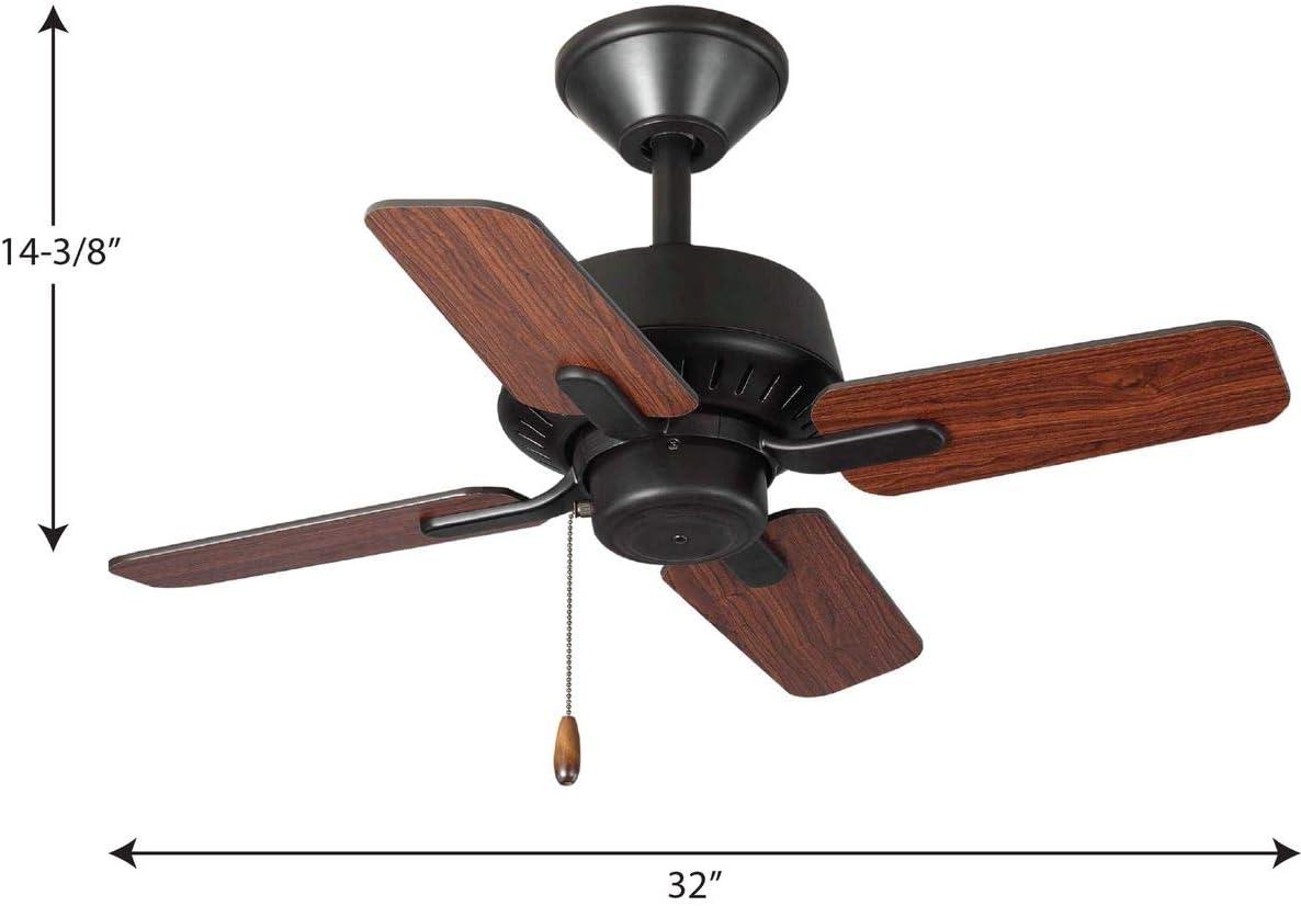 Progress Lighting Drift 32 Drift 32" 4 Blade Indoor Ceiling Fan - Bronze