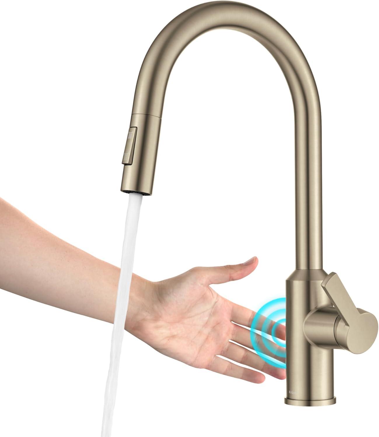 KRAUS Oletto Touchless Sensor Pull-Down Single Handle Kitchen Faucet