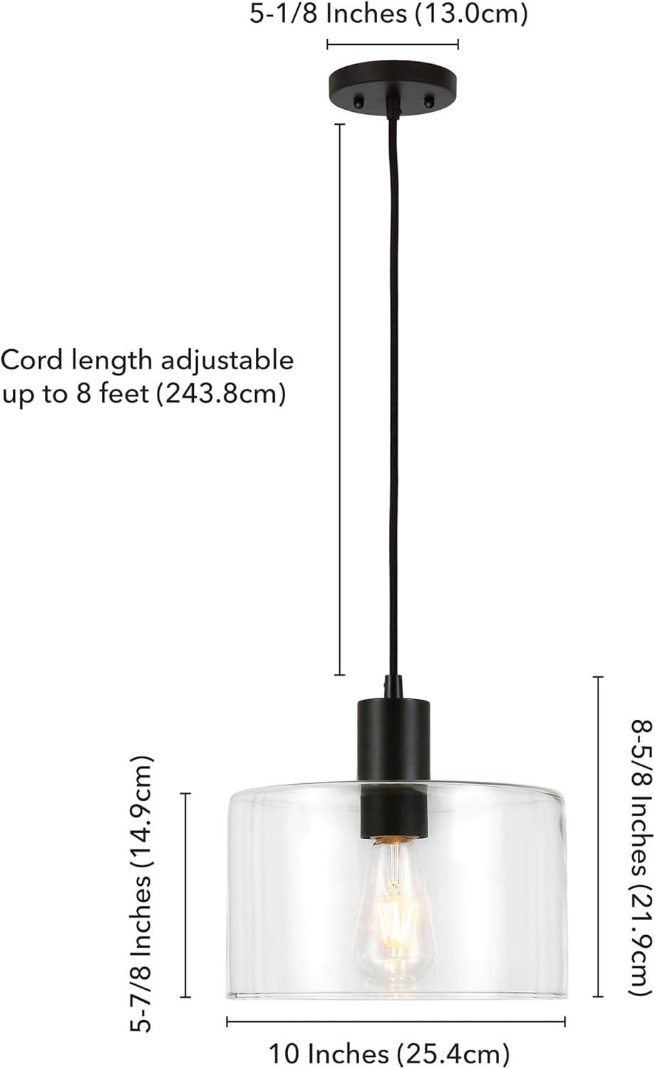 Jeanelle Single Light Glass Dimmable Pendant