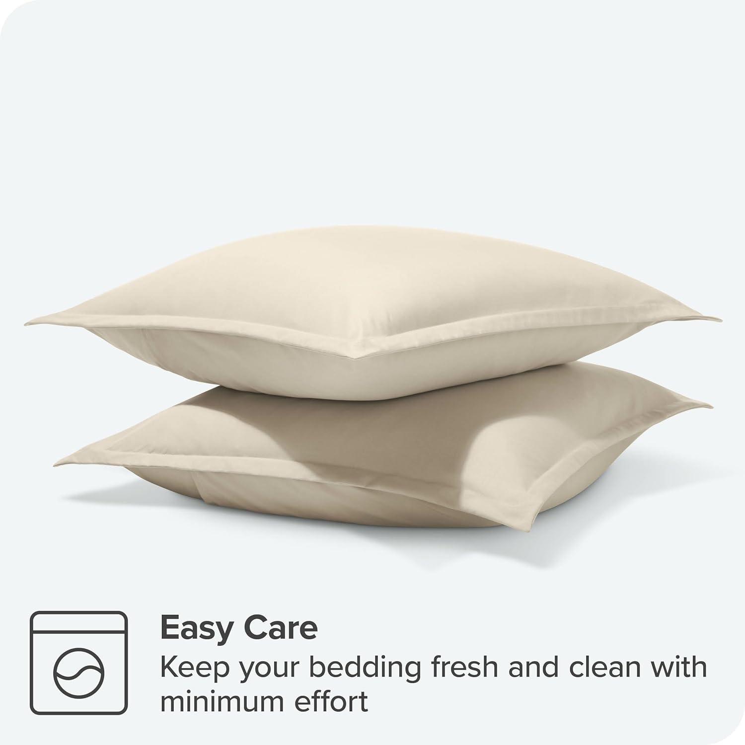 Solid Microfiber Pillow Sham Set by Bare Home