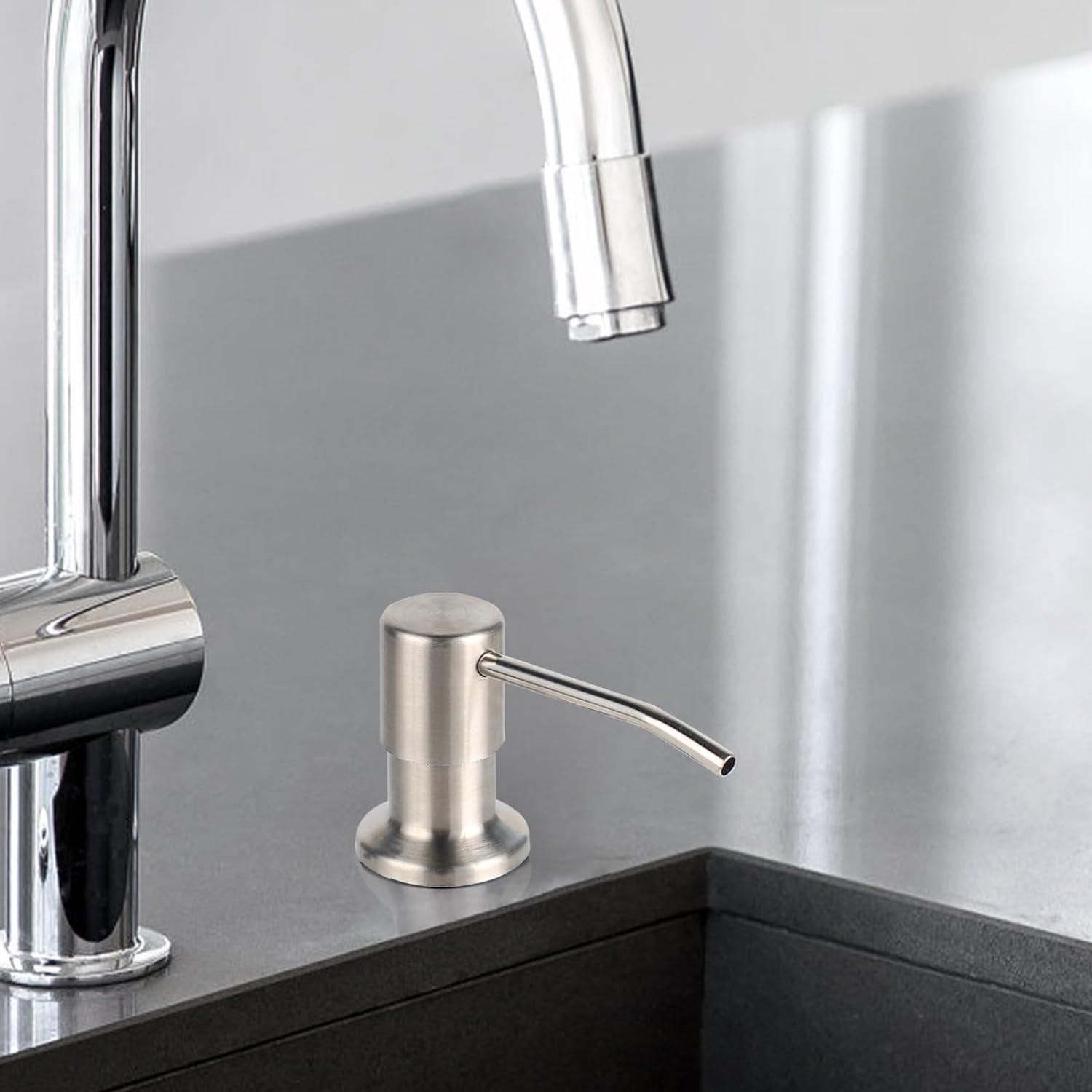 Soap Dispenser For Kitchen Sink In Polished Chrome