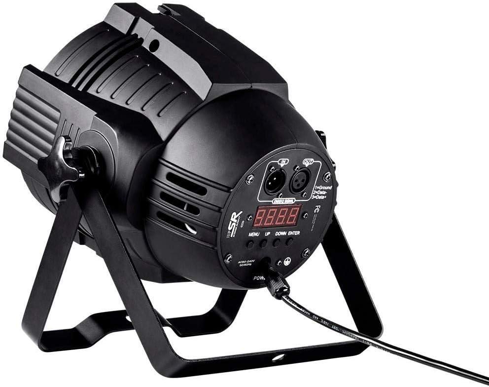 Black Metal LED Stage Light with Amber and UV Diodes