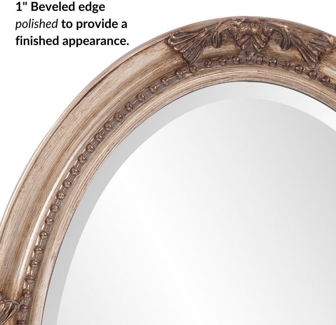 Queen Ann Antique Silver Leaf Mirror - Howard Elliott