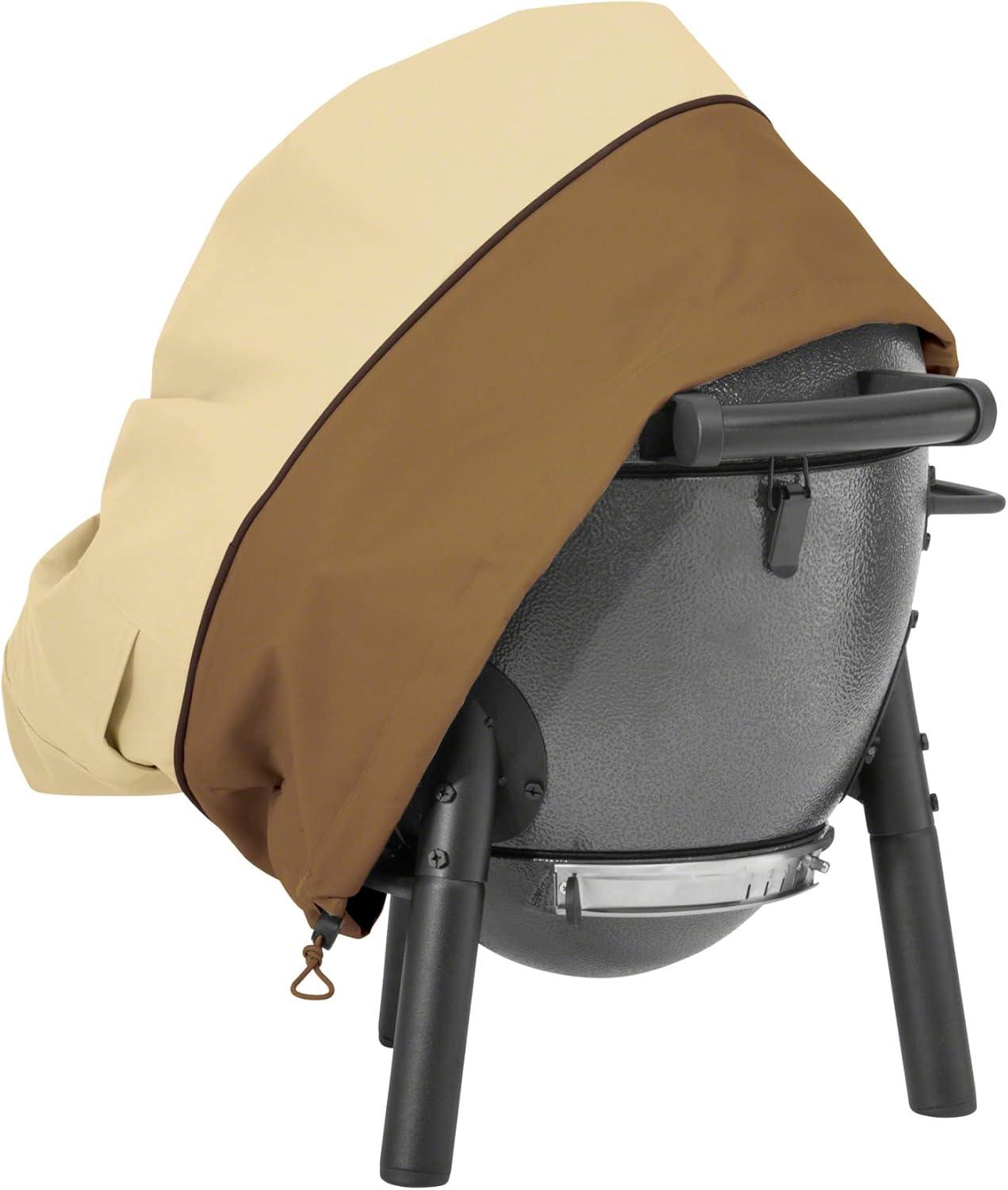 Classic Accessories Veranda Water-Resistant 21 Inch Kamado Mini Ceramic BBQ Grill Cover