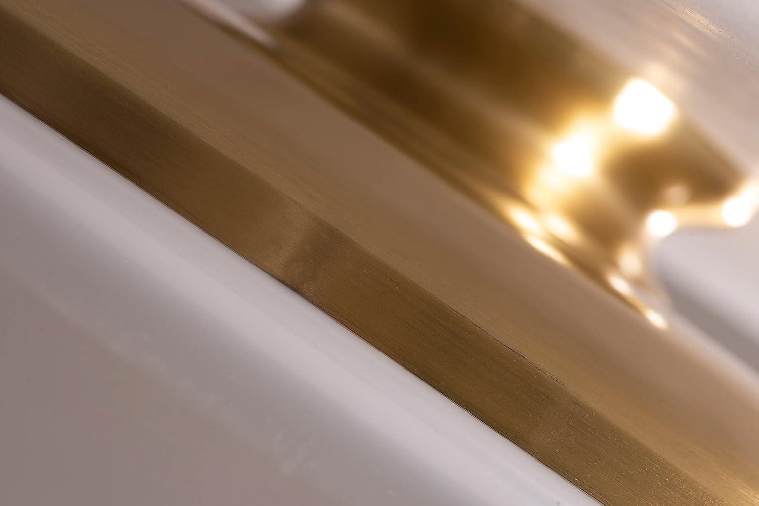 AFX  Skye LED Flush Mount with White Acrylic 25 Satin Brass Medium 15 inch Satin Brass
