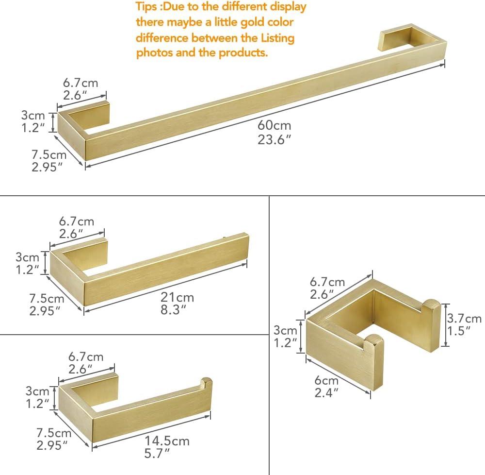 4 - Piece Bathroom Hardware Set