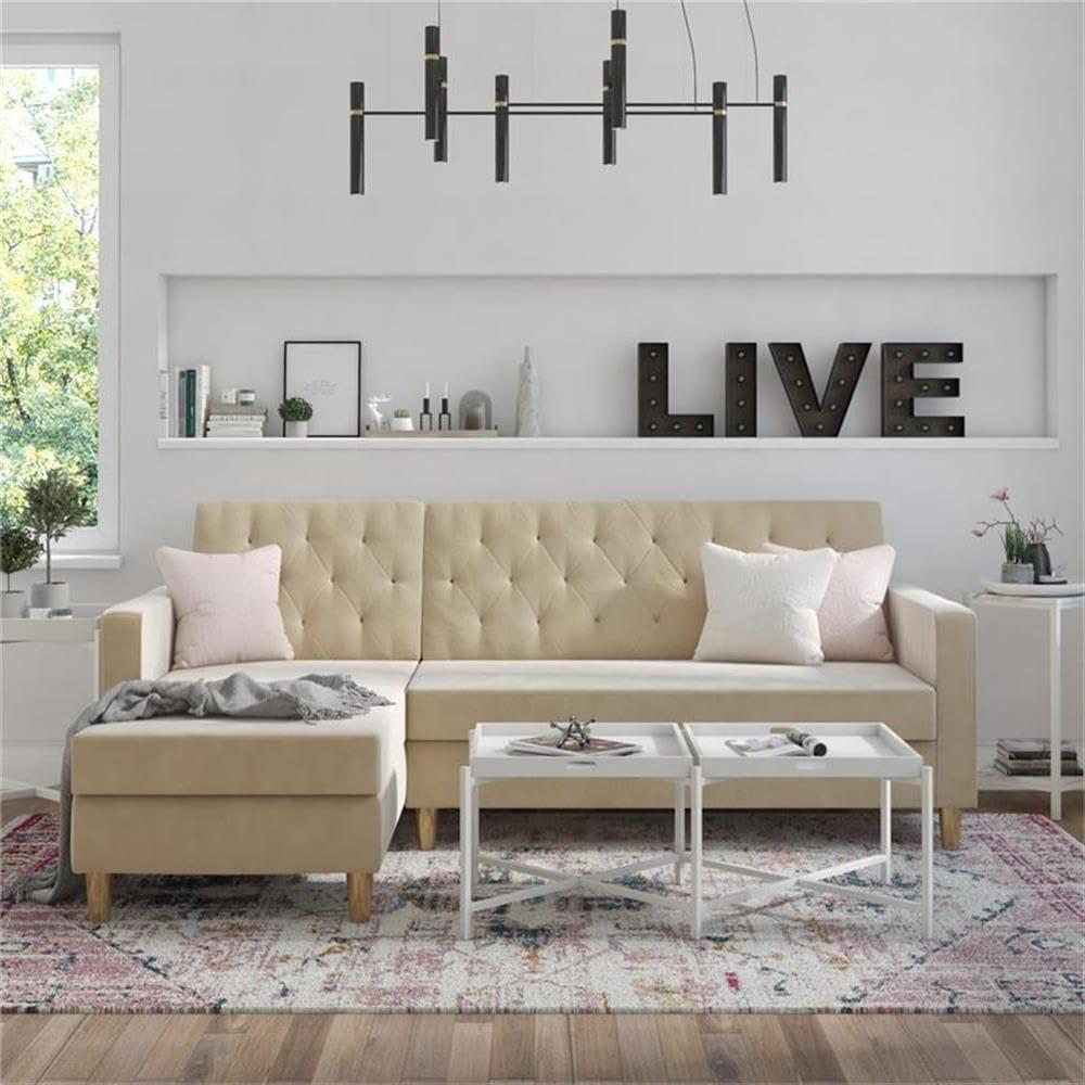 Liberty Upholstered Reversible Chaise Sectional with Storage