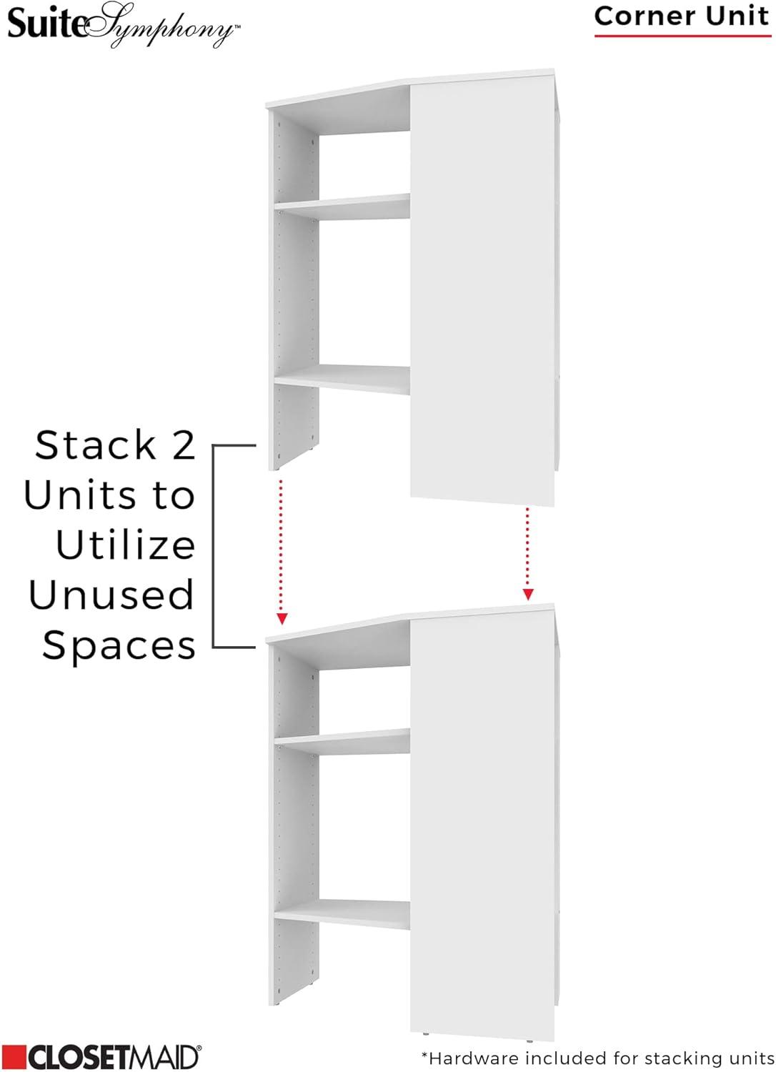 SuiteSymphony 31.75" W Corner Shelf Unit