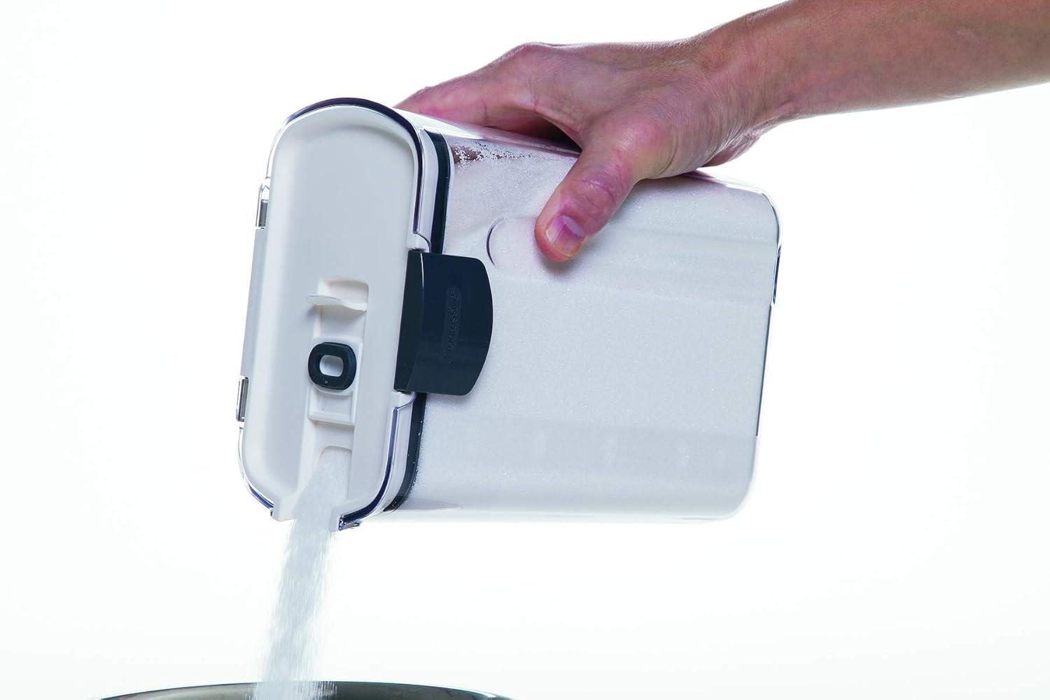 Clear BPA-Free Plastic Sugar Storage Container with Flip Top Lid
