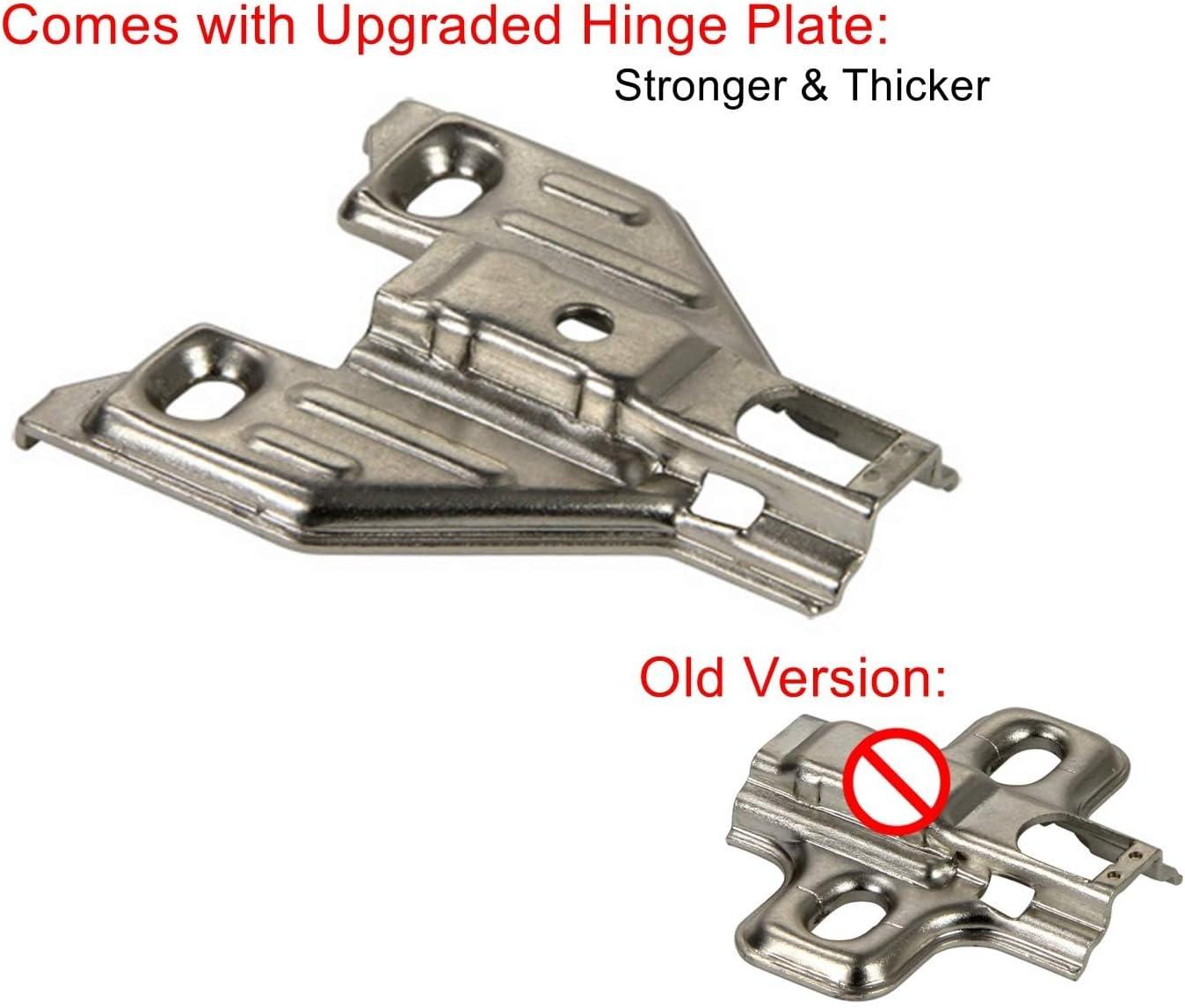 Silverline Lazy Susan Corner Hinge Clip On 165 Angle Cabinet Hardware with Face Frame Base Plate 1 Pair