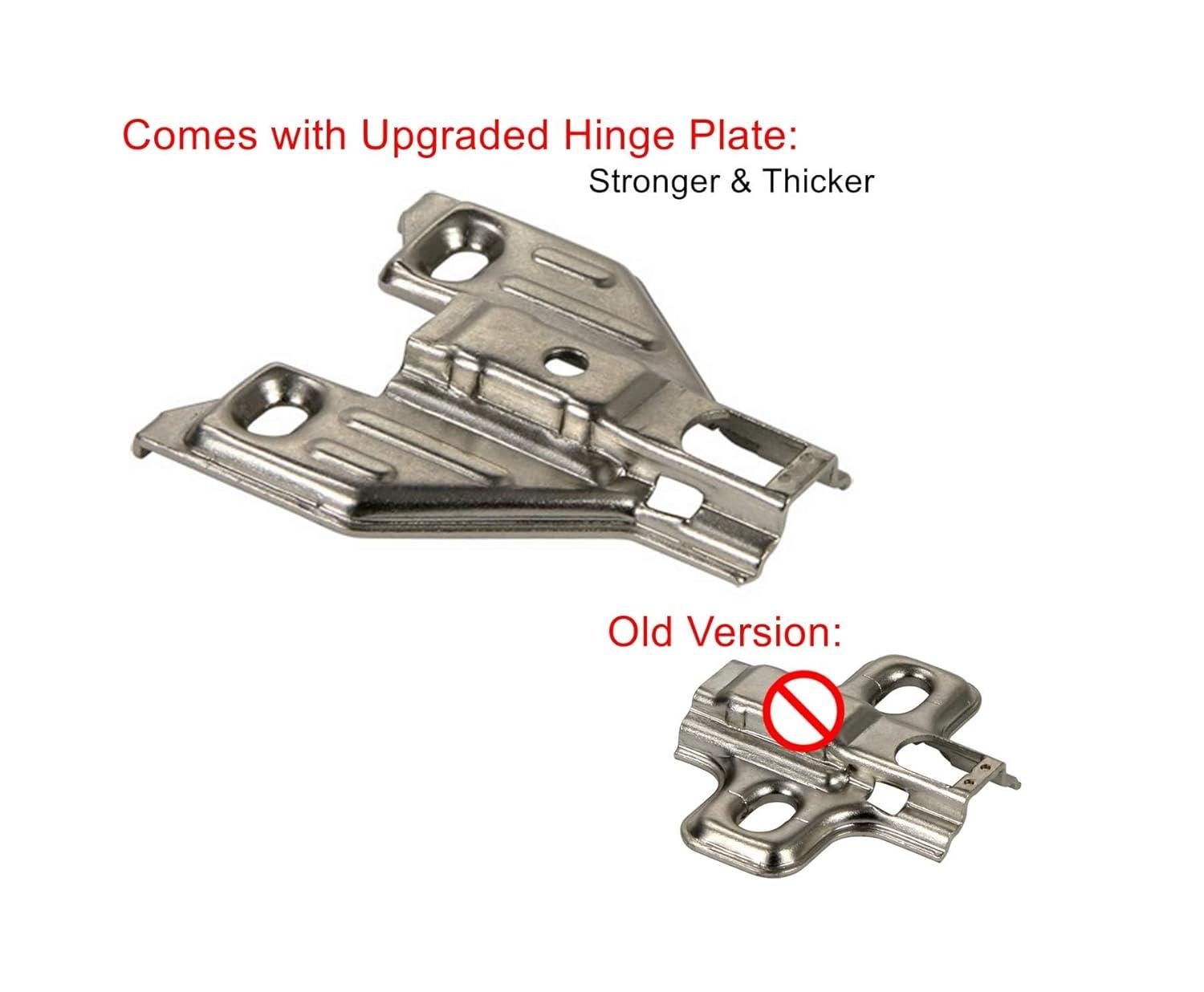Silverline Lazy Susan Corner Hinge Clip On 165 Angle Cabinet Hardware with Face Frame Base Plate 1 Pair