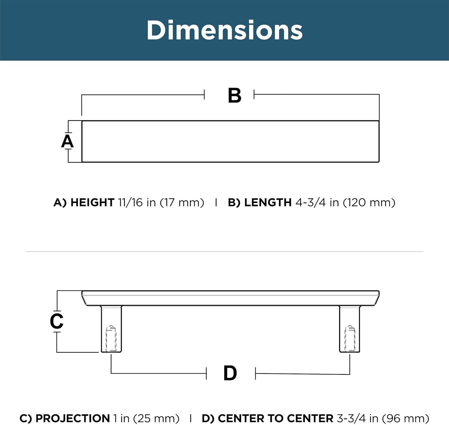 Franklin Brass Chamfered Bar Pull (Set of 5)