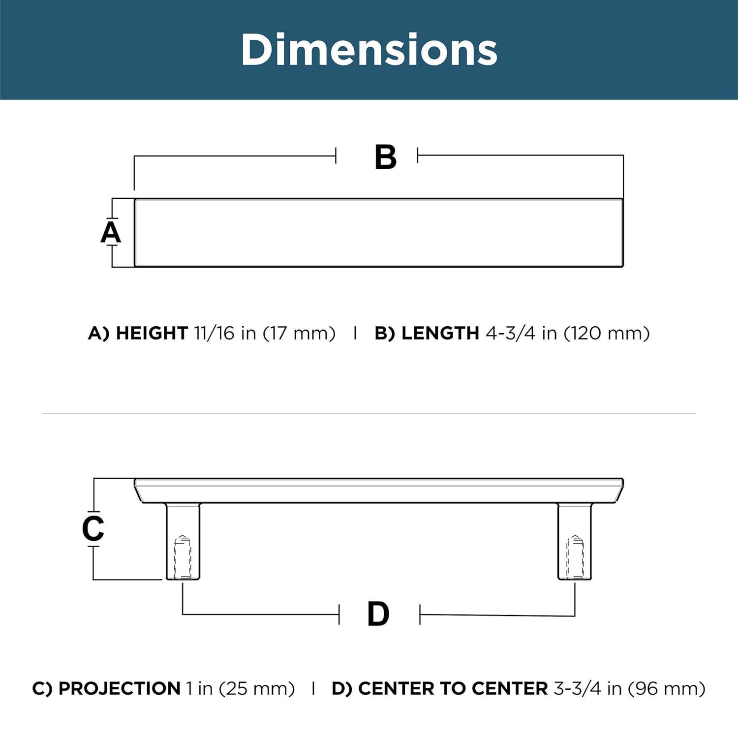 Franklin Brass Chamfered Bar Pull (Set of 5)